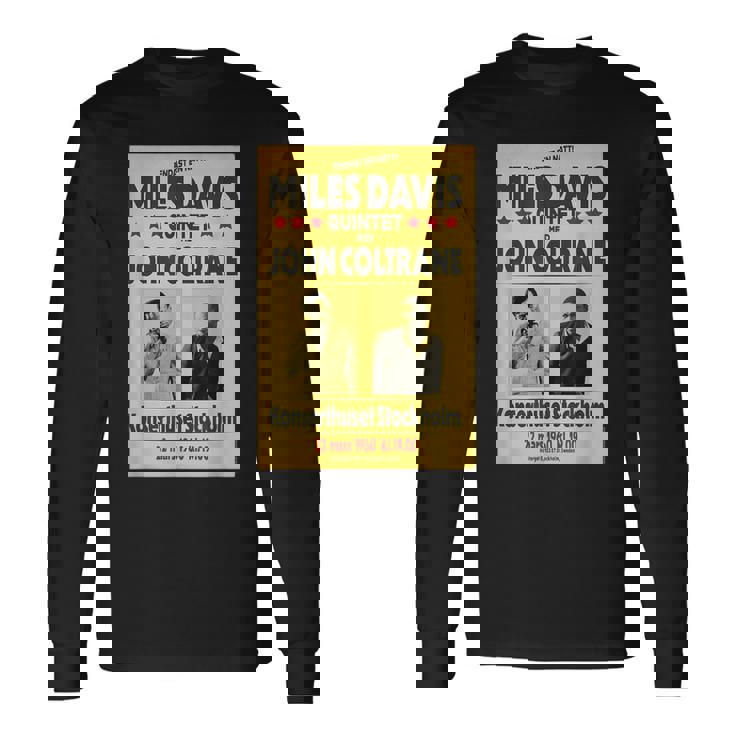 マイルス・デイビス・クインテットとジョン・コルトレーンストックホルム 1960 長袖Tシャツ