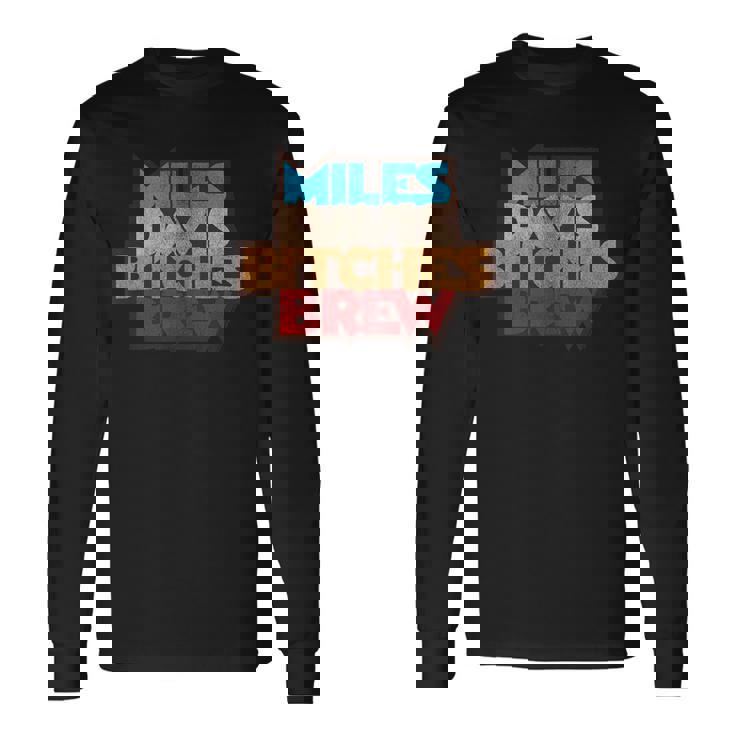 マイルス・デイビス・ビッチズ・ブリュー・ディストレストッド 長袖Tシャツ