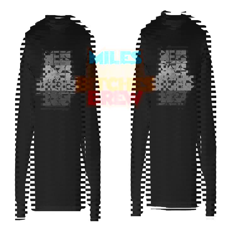 マイルス・デイビス・ビッチズ・ブリュー・ディストレストッド 長袖tシャツ 長袖Tシャツ