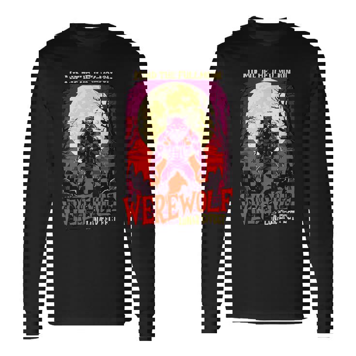 マインド・ザ・フルムーン 人狼 ハロウィン 不気味な人狼 長袖Tシャツ