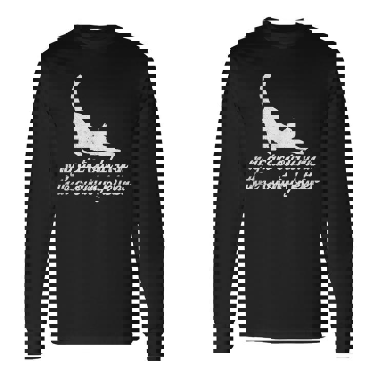 マイ・キャット・キャット・ザ・カントリー・ベター・キャッツ・アゲインスト・キャット・アメリカ 長袖Tシャツ ギフトのアイデア