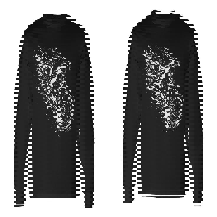 マウンテンバイク・グラフィック 長袖Tシャツ