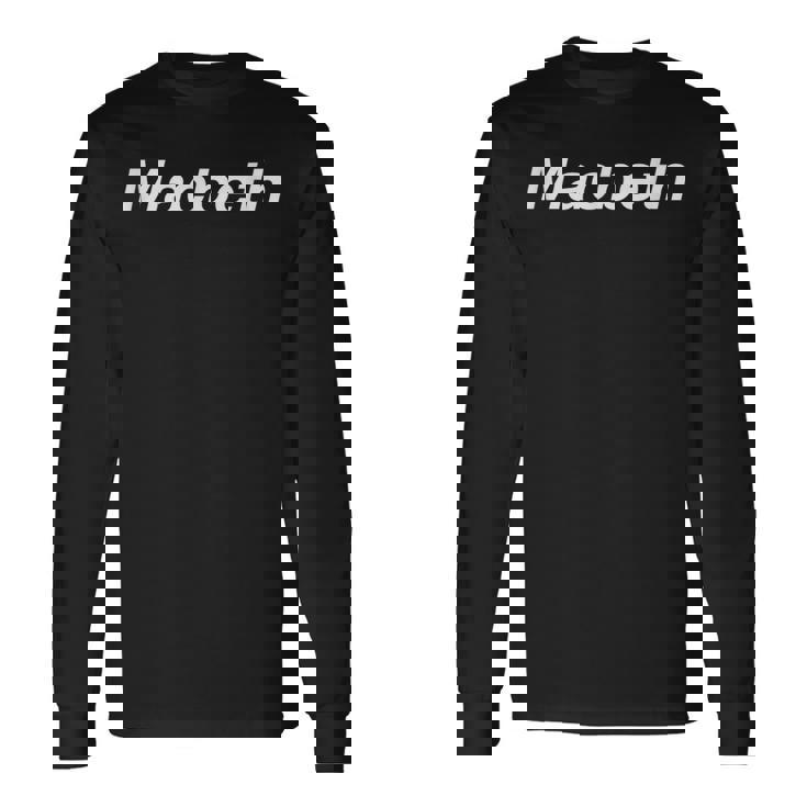 マクベス 長袖Tシャツ