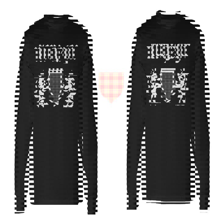 マクレガー一族タータン、スコットランド格子縞、マクレガーファミリー 長袖Tシャツ