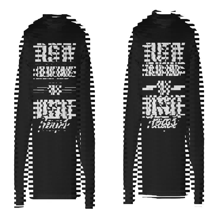 マッサージセラピスト 長袖Tシャツ