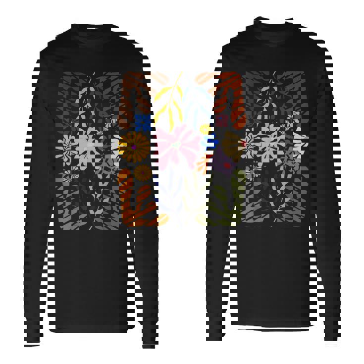 マティス ひまわり ヴィンテージ イエロー 花 アート 絵画 長袖Tシャツ