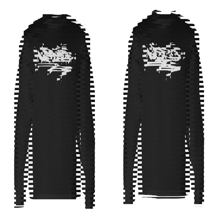 マドリードシティ グラフィティ ストリートアート ハンドスタイル スペイン ヒップホップ 長袖Tシャツ