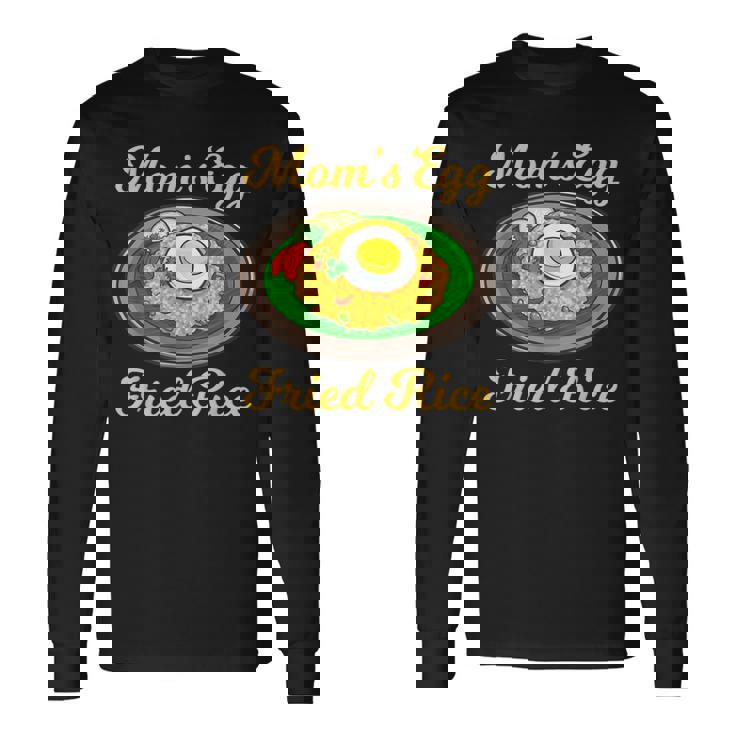 ママの卵 チャーハン目玉焼き 長袖Tシャツ