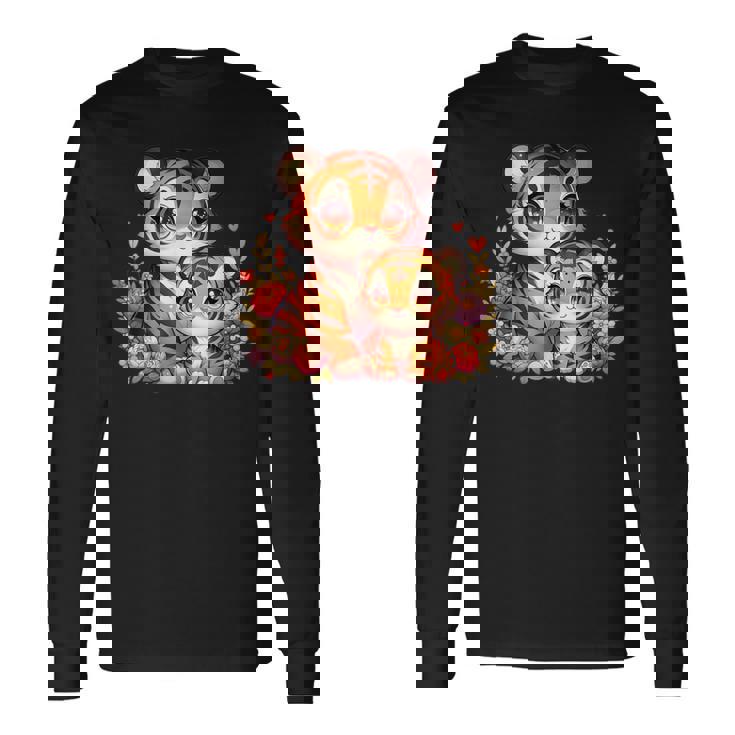 ママタイガー 赤ちゃん可愛い動物モチーフ 長袖Tシャツ