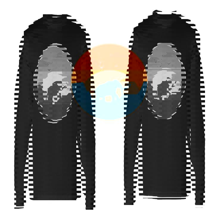 マムート先史時代の象 長袖Tシャツ