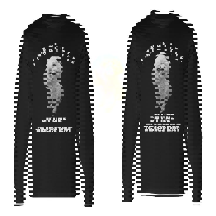 マルチーズ犬デザイン 面白い引用句 マルチプー ミックスオーナー 長袖Tシャツ