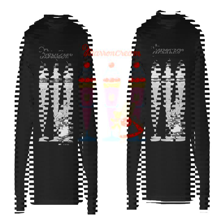 マロンクリーム パフェ 長袖Tシャツ