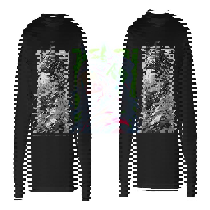 マンガ アニメ エステティック サイバーパンク テックウェア 原宿 長袖Tシャツ