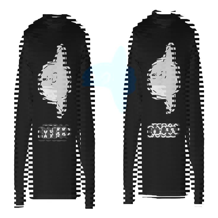 マンボウ Manbo【どうぶつフレンズ】魚 ゆるくて かわいい キャラクター イラスト 長袖Tシャツ