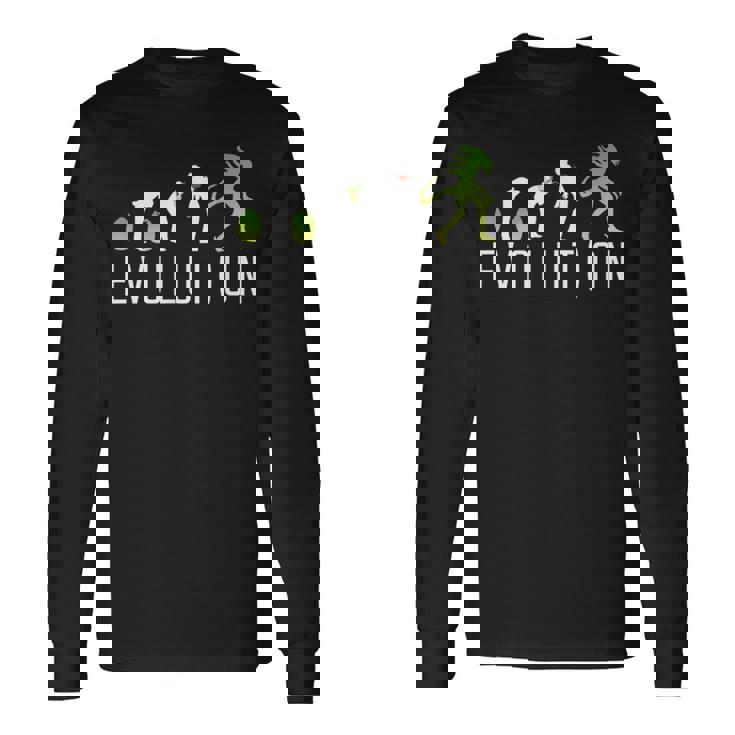 マン・エイリアンの進化 長袖Tシャツ ギフトのアイデア