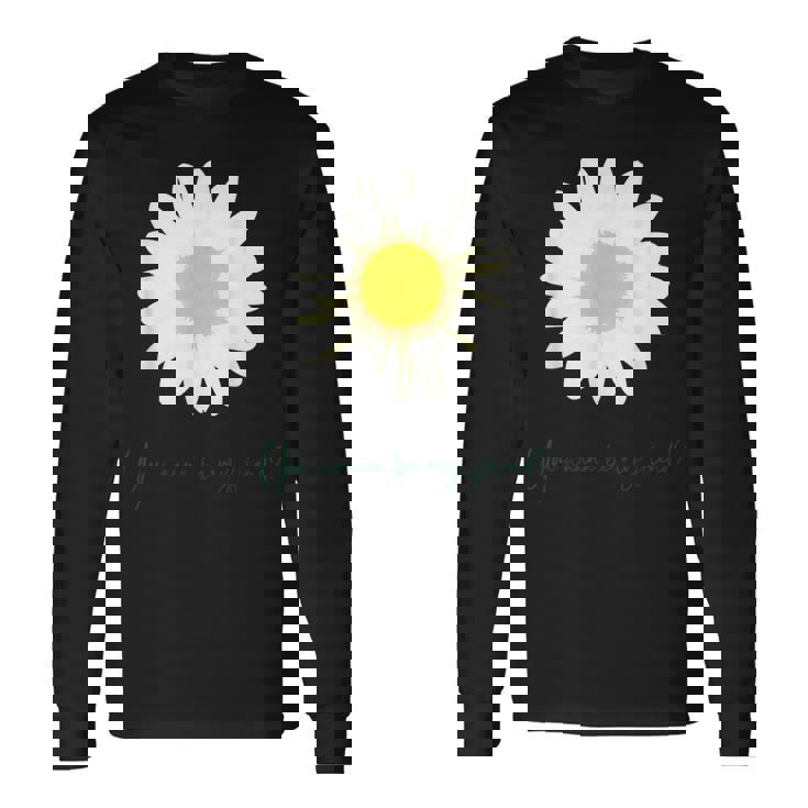 マーガレット デザイン フレンド 長袖Tシャツ