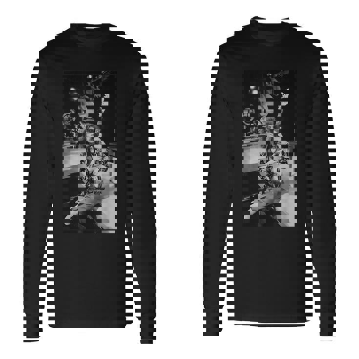 マーク・ボラン・T・レックス・オン・セット・ロック・オン・ウィズ45のテレビ番組1975 長袖Tシャツ