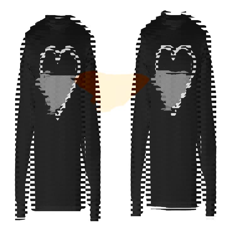 マーモット ハート マーモット アニマル ズークピーパー 長袖Tシャツ