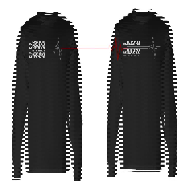 ミシガン州バートン州 出産 地 故郷 長袖Tシャツ