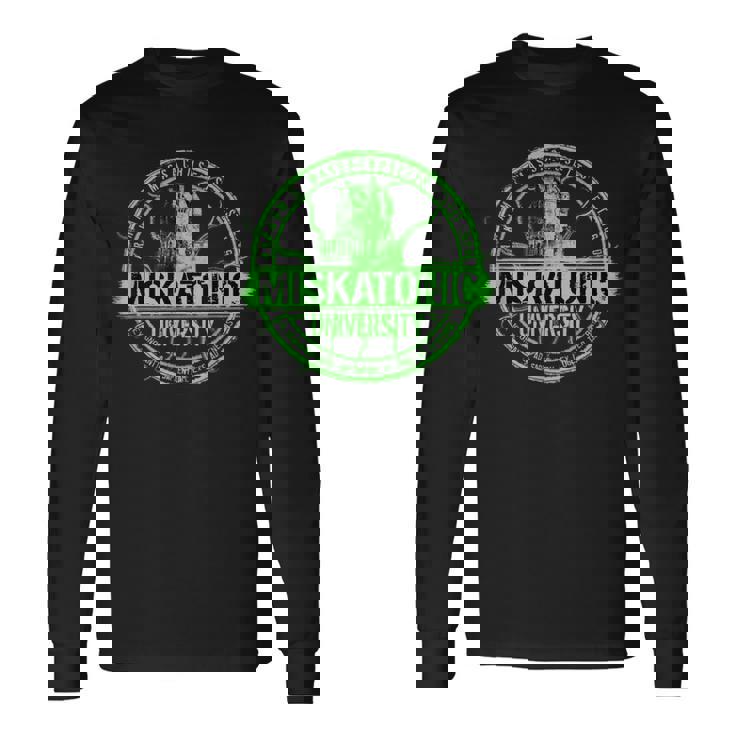 ミスカトニック大学ロゴ ホラー文学 長袖Tシャツ