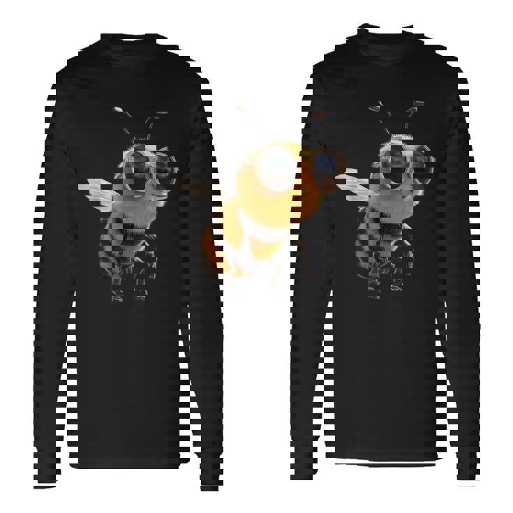 ミツバチのモチーフ養蜂家養蜂家ミツバチお父さん甘い蜂 長袖Tシャツ