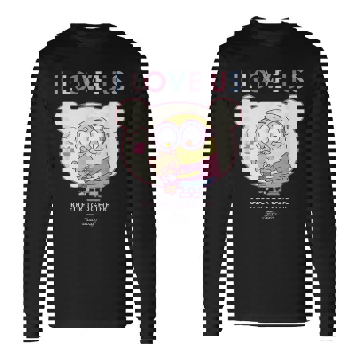 ミニオンズのボブとティム・ベター・トゥギャザー 長袖Tシャツ