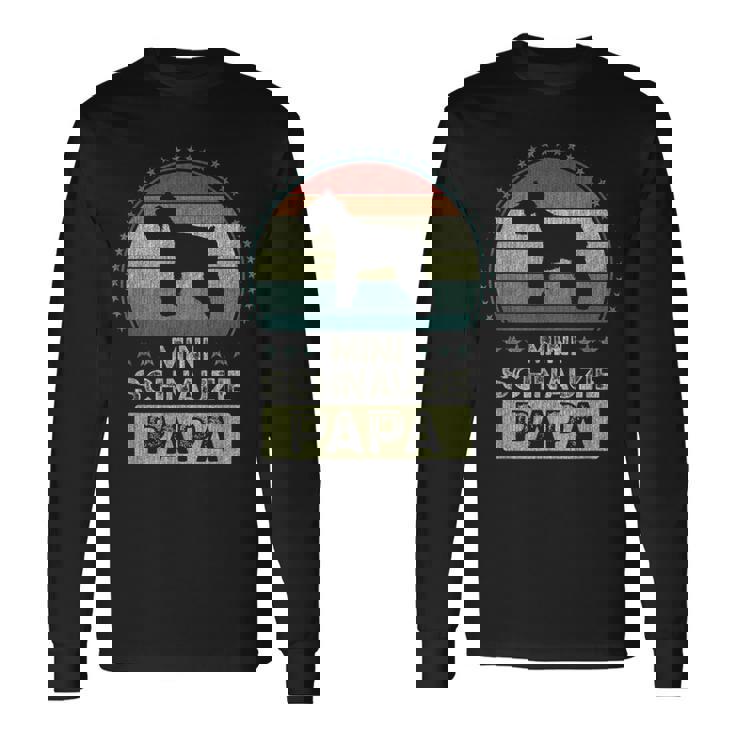 ミニチュア・シュナウザー、ミニチュア・シュナウジー・パパ 長袖Tシャツ