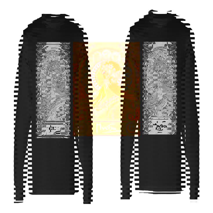 ミュシャ ゾディアック アールヌーボー アルフォンス。 長袖Tシャツ