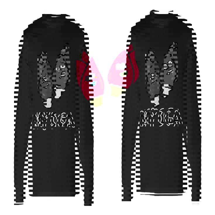 ミョウガさん 長袖Tシャツ