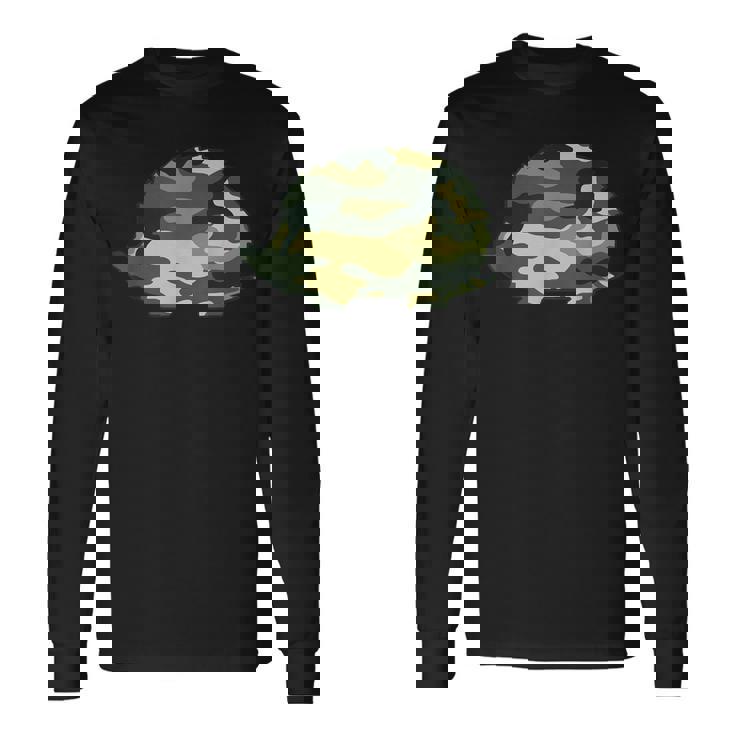 ミリタリー ハリネズミ 迷彩柄 メンズ プリント Us Rodenteteran ギフト 長袖Tシャツ