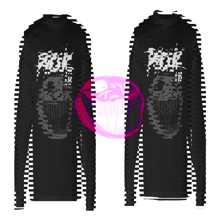 ミーム 怖いトロール シグマフォンク 長袖Tシャツ