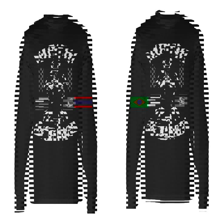 ムエタイ ブラジル ブラジル 格闘技 タイ 長袖Tシャツ