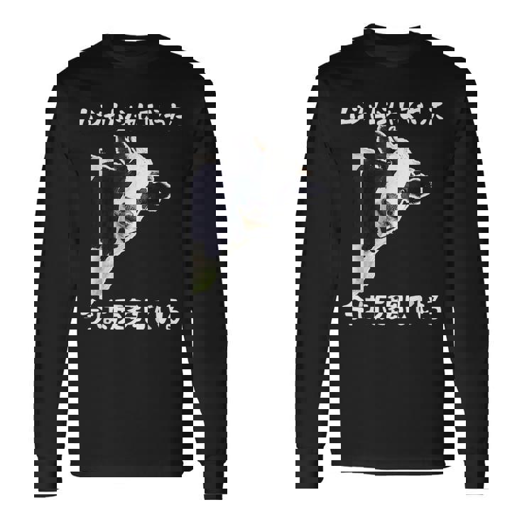 ムシャムシャしてやった今は反芻している ギャグ オヤジギャグ ジョーク お笑い 牛 ジョーク ツッコミ ネタ おもしろ 長袖Tシャツ