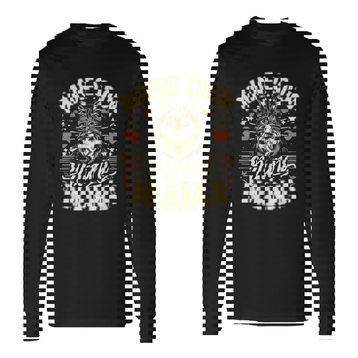 メインクーン猫種ペット-メインクーンママ 長袖Tシャツ ギフトのアイデア