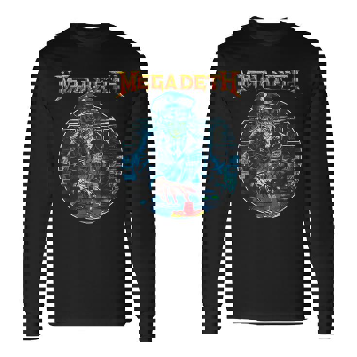 メガデス ヴィンテージ ジェネラル ヴィック 長袖Tシャツ