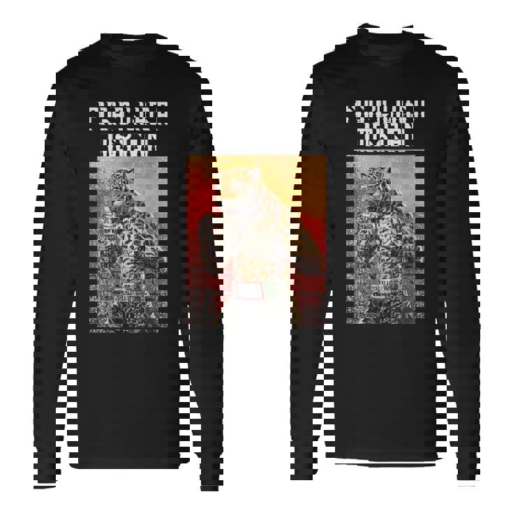 メキシコジャガーのように戦う メキシカンボクシング 長袖Tシャツ ギフトのアイデア