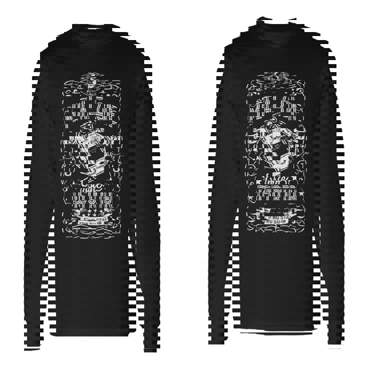 メタルゾーンインセインディストーションストロングサステインギター 長袖tシャツ 長袖Tシャツ