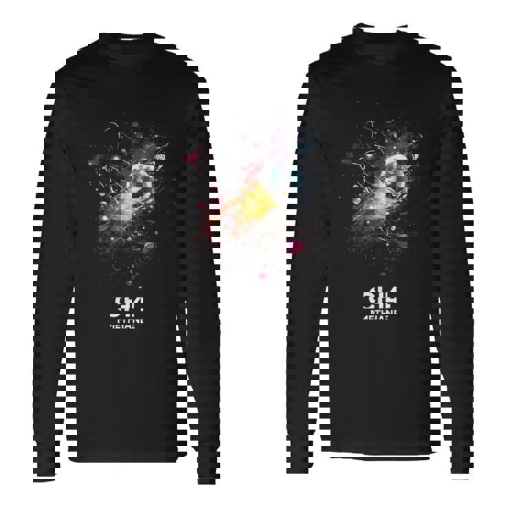 メタン 分子 化学 科学 科学 化学 愛 長袖Tシャツ