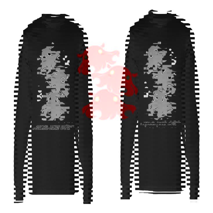 メンダコ 深海生物 Mendako 長袖Tシャツ