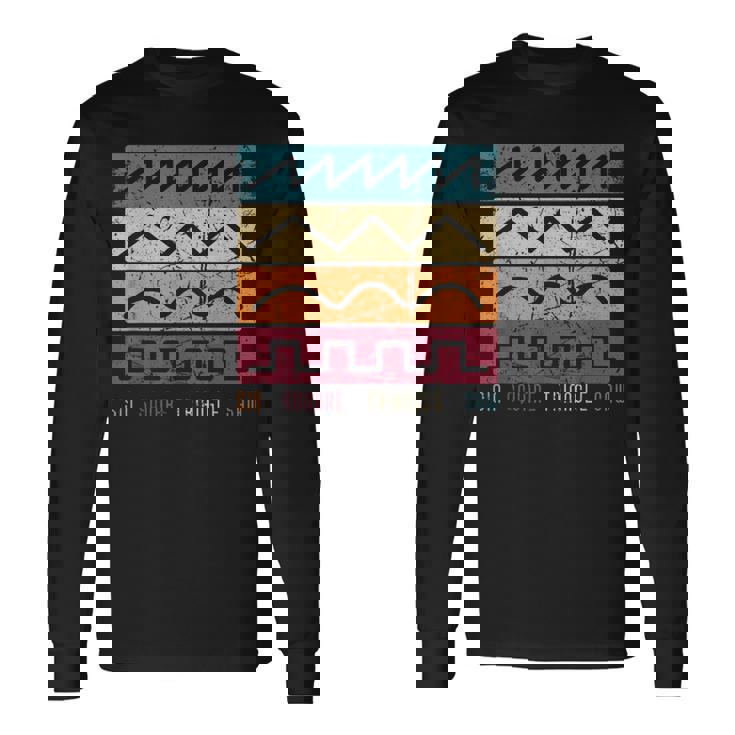 モジュラー シンセサイザー テクノ ビンテージ アナログ 波形 長袖Tシャツ