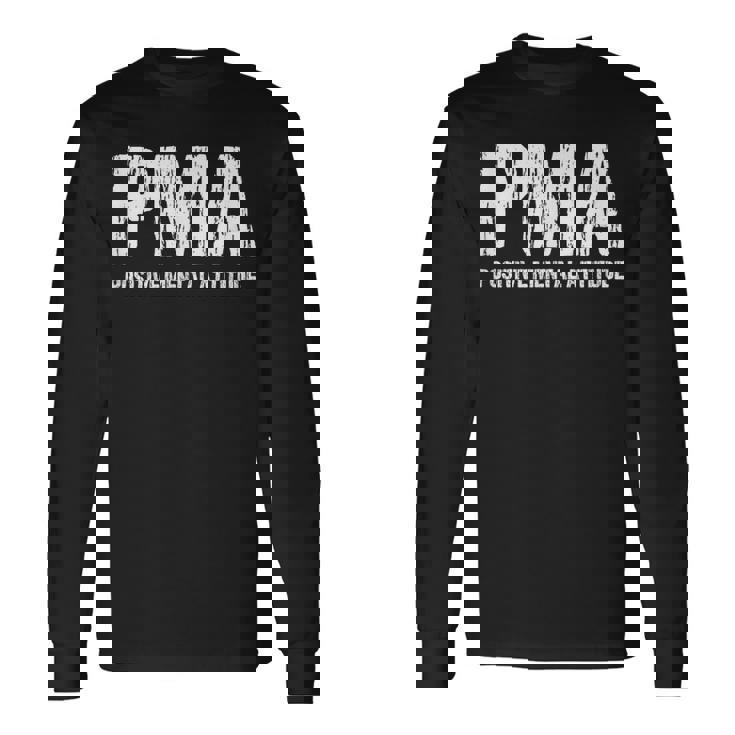 モチベーションを高めるpmaポジティブメンタルアティチュードにインスパイアされたtシャツ 長袖Tシャツ