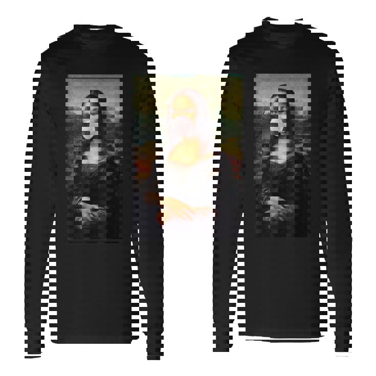 モナリザ チューインガム レオナルド・ダ・ヴィンチ 長袖Tシャツ