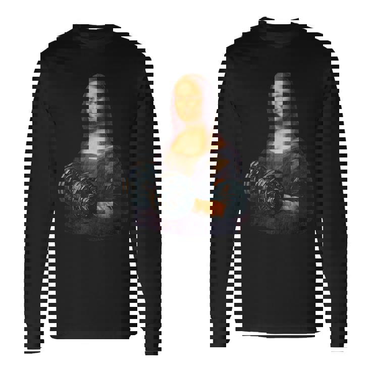 モナリザ 面白いtシャツ ジム 筋トレ ダイエット メンズ おもしろ 面白い 服 おもしろグッズ ネタ 長袖Tシャツ
