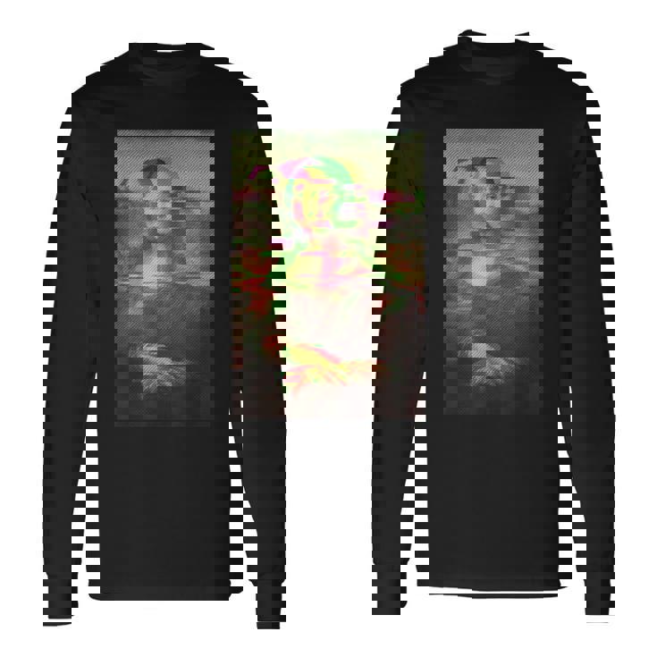 モナリザ有名な絵画アートワークレオナルドダヴィンチギフト Mona Lisa 長袖Tシャツ