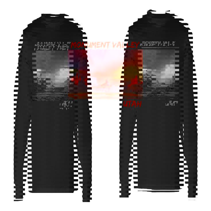モニュメントバレーユタ州 長袖Tシャツ