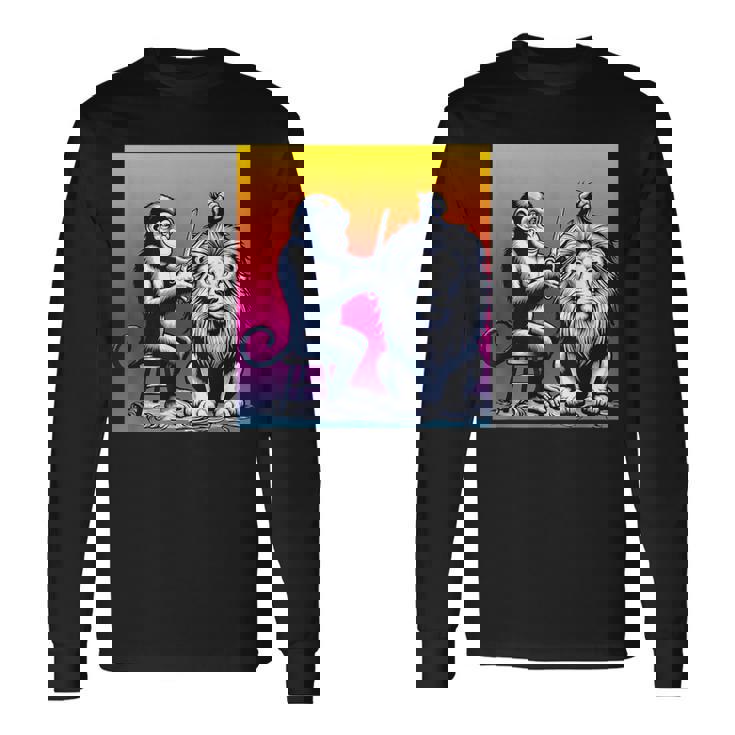 モンキー美容師 長袖Tシャツ