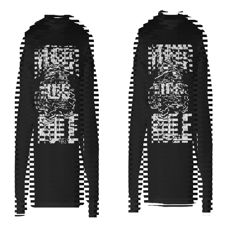 モンスタートラックルールジャムモンスタートラックボーイズ 長袖Tシャツ