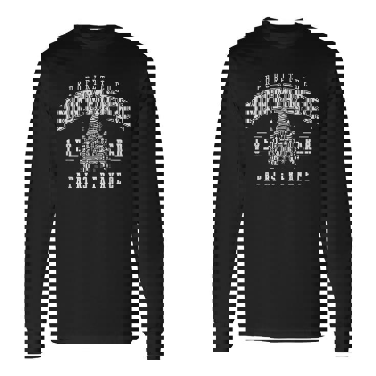 モンマルトル18区パリフランスの財産 長袖Tシャツ