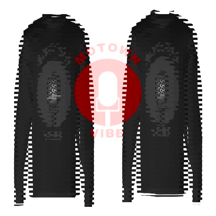 モータウン マイク バイブ ミュージック 長袖Tシャツ