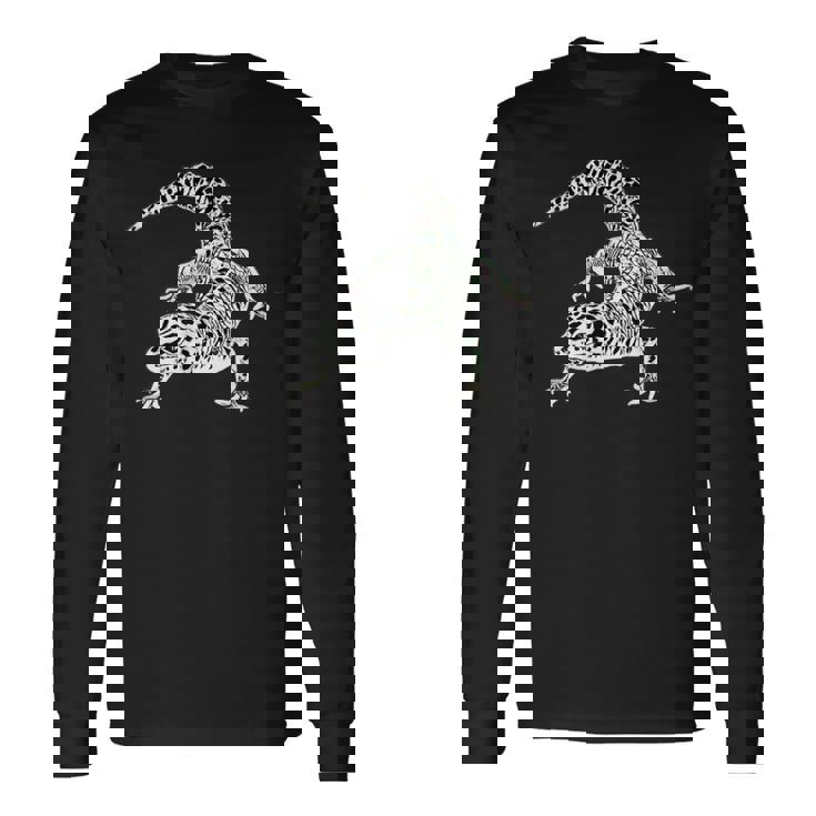 ヤモリ ヒョウモントカゲモドキ 爬虫類 長袖Tシャツ